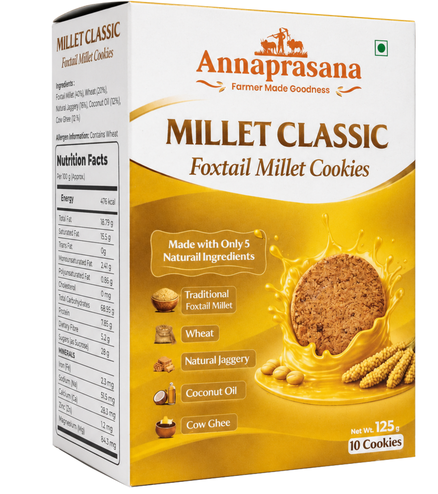 Annaprasana Foxtail Millet Cookies